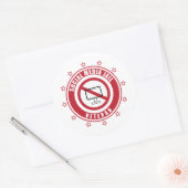 Veteran Badge Social Media Jail Ronde Sticker (Envelop)