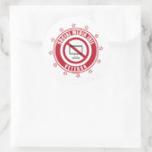 Veteran Badge Social Media Jail Ronde Sticker (Tas)