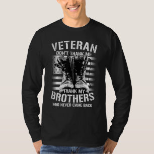 Veteran bedankt mijn broers niet, die nooit t-shirt
