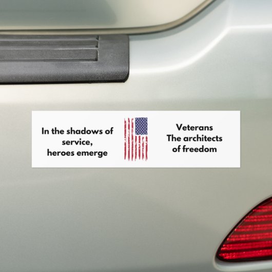 Veteran Bumpersticker - Vrijheidsarchitect (Op auto)