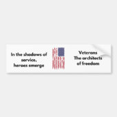 Veteran Bumpersticker - Vrijheidsarchitect (Voorkant)