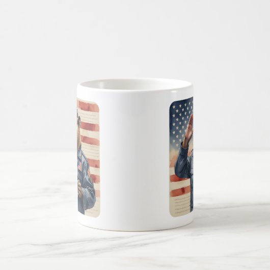 Veteran Capybara Coffee Mug Set Koffiemok (Center)