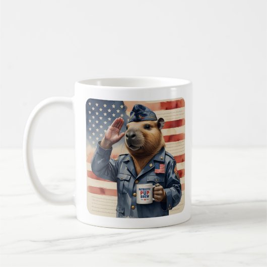 Veteran Capybara Coffee Mug Set Koffiemok (Links)