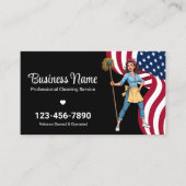 Veteran Cleaning Service Professionele Huishouding Visitekaartje (Voorkant)