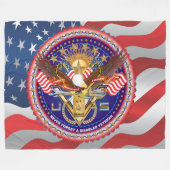 Veteran DAV Disabled American Veteran Uitzicht ove Fleece Deken (Voorkant (Horizontaal))