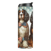 Veteran Day American Spaniels Dog Thermosbeker (Gedraaid links)