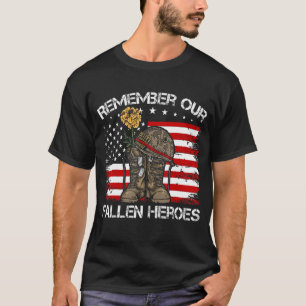 Veteran Day Gezegde Quote herinnert zich onze gest T-shirt