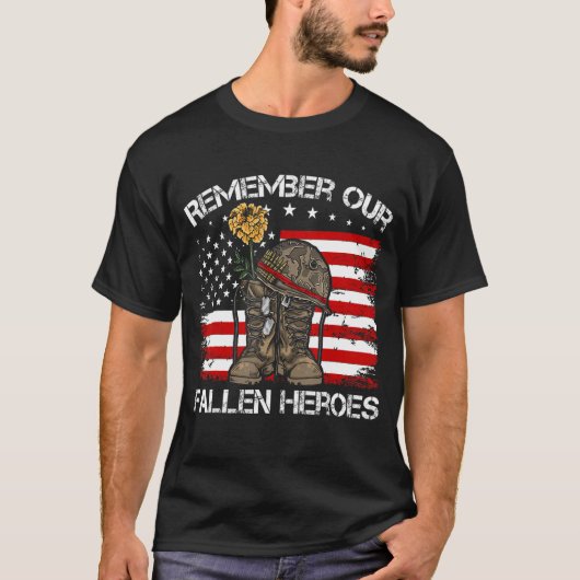 Veteran Day Gezegde Quote herinnert zich onze gest T-shirt (Voorkant)