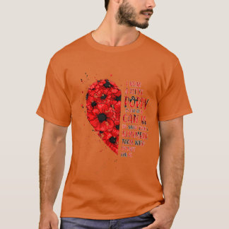 Veteran Day Lest we Vergeet Red Poppy Flower USA T-shirt