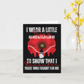 Veteran Day Red Poppy Flower Verenigde Staten Memo Kaart (Gele Bloem)