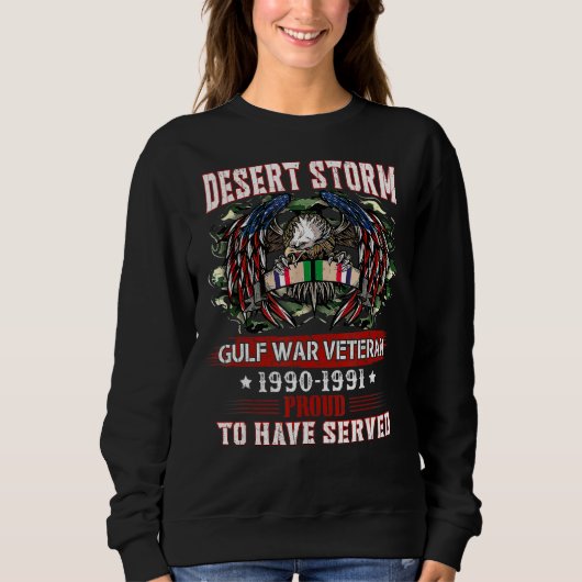 Veteran Desert Storm Veteran Proud Trui (Voorkant)