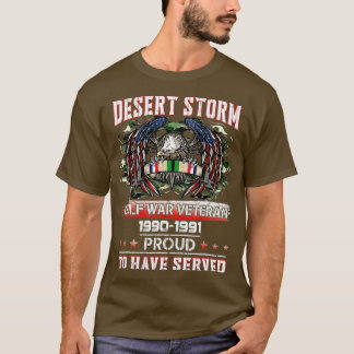 Veteran Desert Storm Veteran Proud voor vaders Da T-shirt