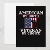 Veteran door keuze - Happy Veterans-dag support Bedankkaart (Voorkant / Achterkant)