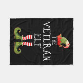 Veteran Elf Family Matching Group Christmas Us Arm Fleece Deken (Voorkant (Horizontaal))