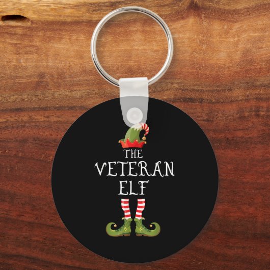 Veteran Elf Family Matching Group Christmas Us Arm Sleutelhanger (Voorkant)