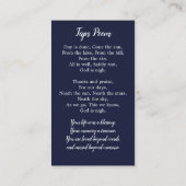 Veteran Flag Memorial Prayer Kaart Funeral Favor Contactkaartje (Achterkant)