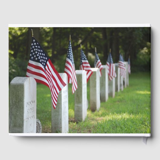 Veteran Flags Celebration of Life Guest Book Gastenboek (Achterkant)