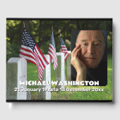 Veteran Flags Celebration of Life Guest Book Gastenboek (Voorkant)
