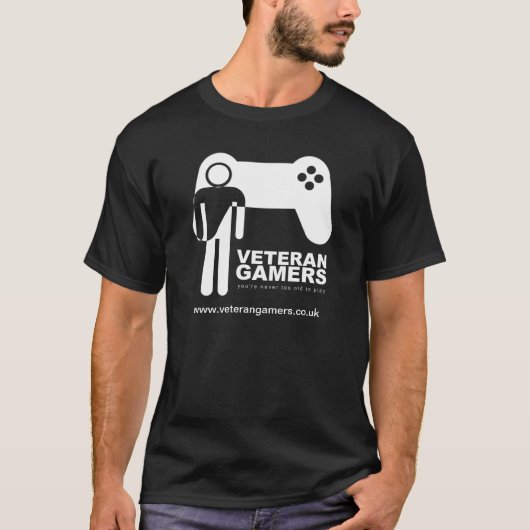 Veteran Gamers Black T-Shirt (Voorkant)