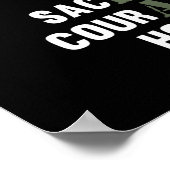 Veteran geeft Happy Veterans Day Support Grafisch Poster (Hoek)