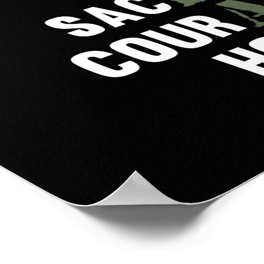 Veteran geeft Happy Veterans Day Support Grafisch Poster (Hoek)