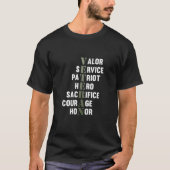 Veteran geeft Happy Veterans Day Support Grafisch T-shirt (Voorkant)