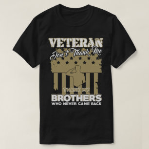 Veteran Gift, niet bedankt T-shirt