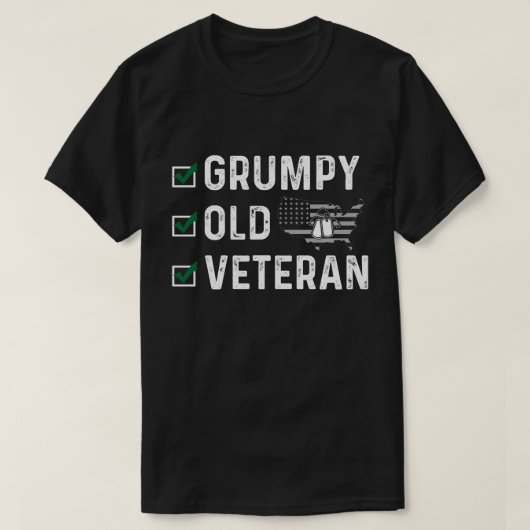 Veteran Gift, oude veteraan T-shirt (Design voorkant)