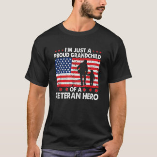 Veteran Grandchild America Veteran Patriotic T-shirt