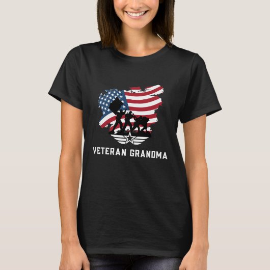 Veteran Grandma T-shirt (Voorkant)