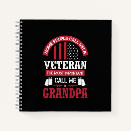 Veteran Grandpa Notitieboek (Voorkant)