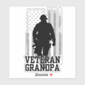 Veteran Grandpa Sticker (Vel)