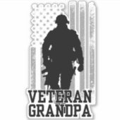 Veteran Grandpa Sticker (Voorkant)