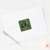 Veteran Grandpa Vierkante Sticker (Envelop)