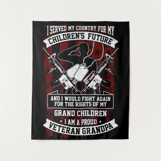 Veteran Grandpa Wandkleed (Voorkant)