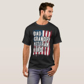 Veteran Hero Amercian Flag Patriotic T-shirt (Voorkant volledig)