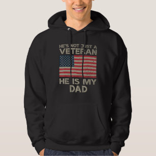 VETERAN Hij is mijn Amerikaanse Veteranendag Hoodie