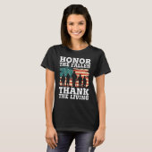 Veteran Honor The Fallen Patriotic Veterans Day T-shirt (Voorkant volledig)