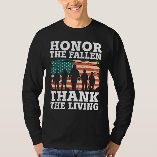 Veteran Honor The Fallen Patriotic Veterans Day T-shirt (Voorkant)