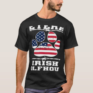 Veteran Irish Wolfhound in ruste Dog Retirement Pe T-shirt