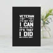 veteran it's not that i can and others can't it's feestdagenkaart (Staand voorkant)