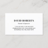 Veteran Junk Removal & Hauling Service Visitekaartje (Achterkant)