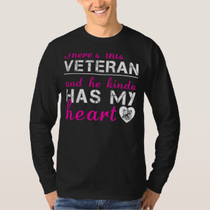 Veteran Love: Hij heeft mijn hart T-shirt