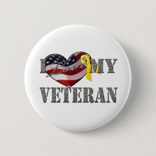 Veteran Love Ronde Button 5,7 Cm (Voorkant)