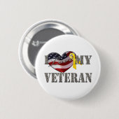 Veteran Love Ronde Button 5,7 Cm (Voorkant /achterkant)