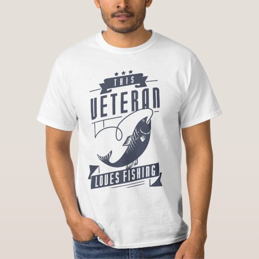 Veteran Loves Vist T-shirt (Voorkant)