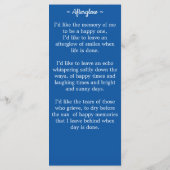 Veteran Memorial Funeral Prayer Bladwijzer VS-vlag (Achterkant)