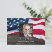 Veteran Memorial Patriottische Verenigde Staten Vl Bedankkaart (Staand voorkant)