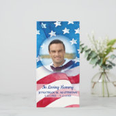 Veteran Memorial US Flag Army Bedankkaart (Staand voorkant)