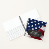 Veteran Memorial US Flag Funeral GuestBook Notitieboek (Binnen)